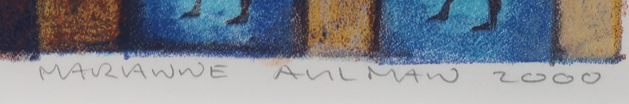 Marianne Aulman - Zeefdruk, Het Eiland van de Verbeelding - Ingelijst kopen? Bied vanaf 1!