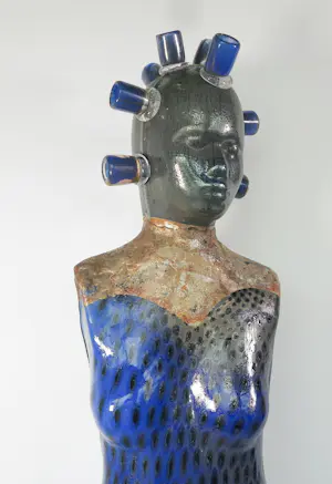 Richard Price - Sculptuur van glas, Blue Lady (Groot!) kopen? Bied vanaf 2000!
