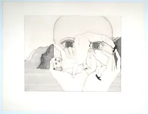 Katinka Niederstrasser - Surrealistisch gezicht en abstract landschap kopen? Bied vanaf 25!