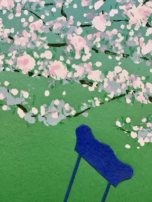 Jurjen Fontein - Zeefdruk, Bloesem, gesigneerd kopen? Bied vanaf 30!