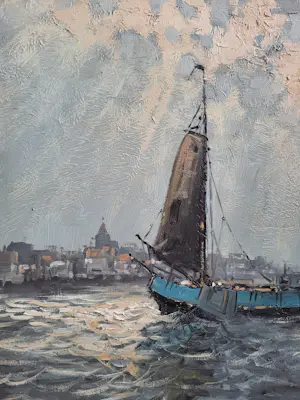 Willem Hendrik van Norden - Platbodems op IJsselmeer. kopen? Bied vanaf 145!