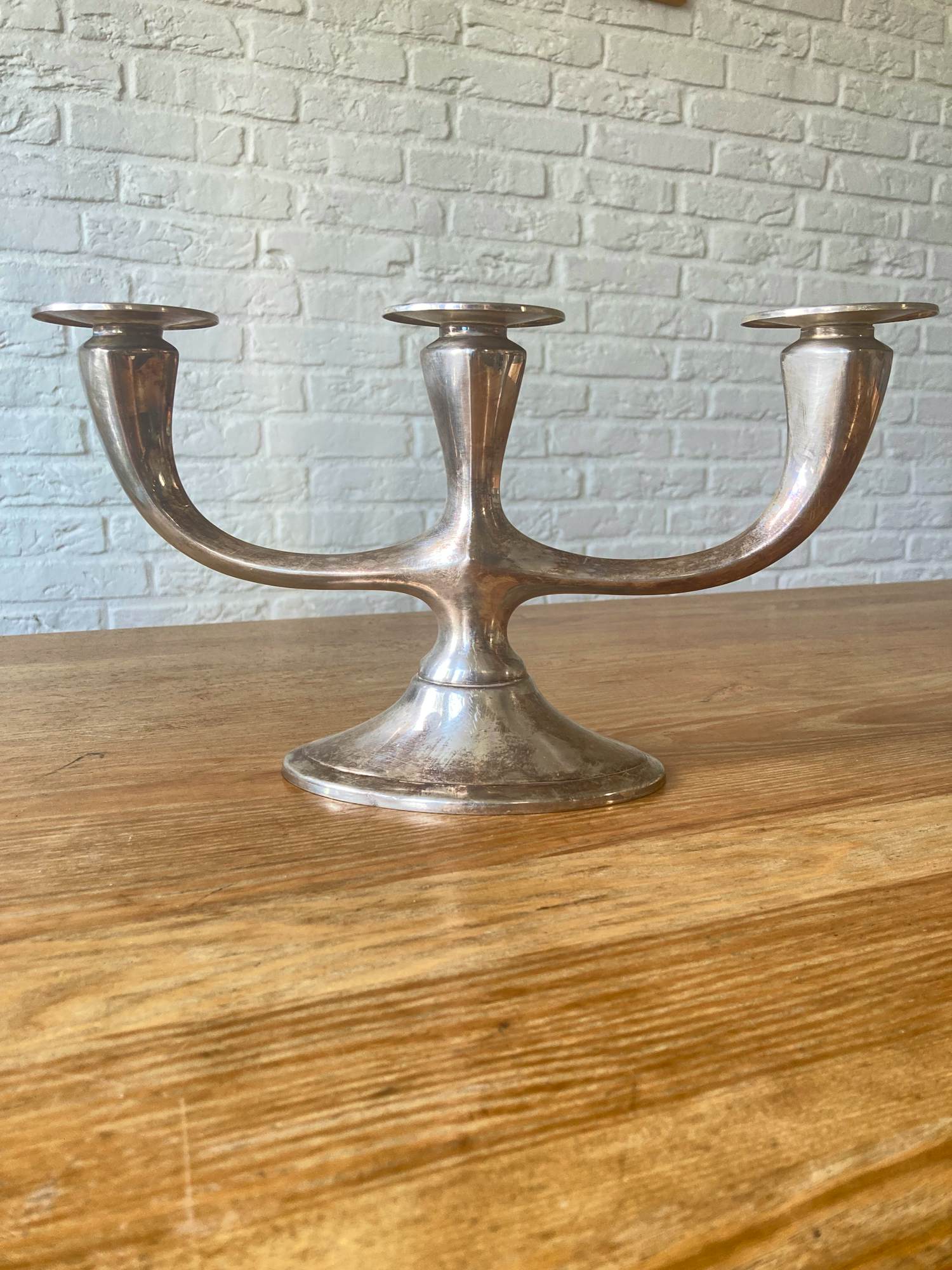 WMF - WMF Art Deco Kandelaar - gemerkt , jaren 30s-40s, Verzilverd kopen? Bied vanaf 55!