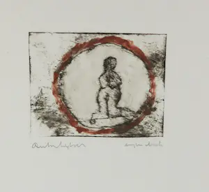 Anton Heyboer - Ets, Zonder titel - Ingelijst kopen? Bied vanaf 200!