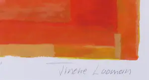 Tineke Looman - Zeefdruk, Power in Red - Ingelijst kopen? Bied vanaf 50!