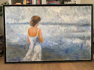 Jose van Gool - Uitkijkend over zee kopen? Bied vanaf 500!