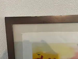 Theo Koster - Zeefdruk op geschept papier Nr. 85 - Paysage I - Ingelijst (Groot) kopen? Bied vanaf 70!