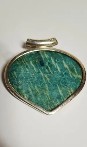 Nieuwe zilveren hanger met Amazoniet gevonden uit de King Solomon Mine kopen? Bied vanaf 75!