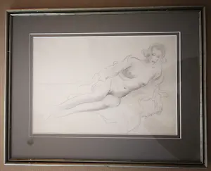 Dick van Luijn - Naakt. Liggende vrouw. kopen? Bied vanaf 199!