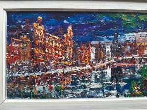 Arnoldus Oldenhave - Stadsgezicht Amsterdam- Singel en Munt kopen? Bied vanaf 100!