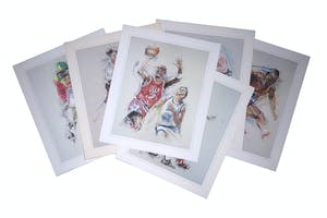 Twan van de Vorstenbosch - Lot van 17 werken, Sporters van Twan van de Vorstenbosch en Michel Poort kopen? Bied vanaf 1!
