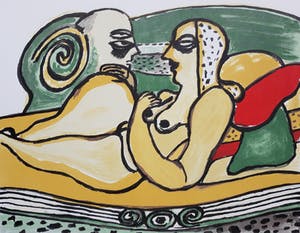 Corneille - Dialogue sur un divan, zeefdruk kopen? Bied vanaf 175!