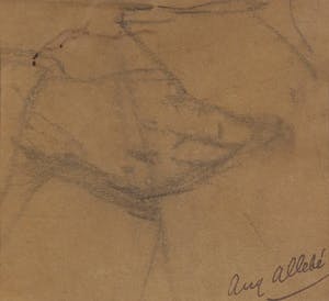 August Allebe - Potloodstudie van handen kopen? Bied vanaf 1!