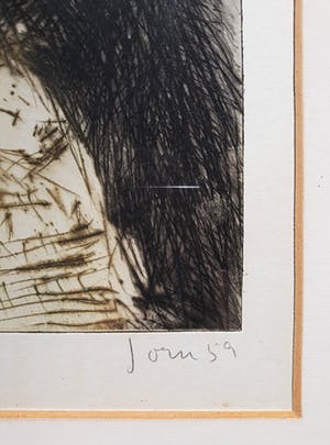 Asger Jorn - Compositie, 1959, ets (ingelijst) kopen? Bied vanaf 595!