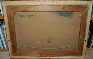 Johan Sonnenberg - botenhuis in de sneeuw - olieverfschilderij uit 1925 kopen? Bied vanaf 295!