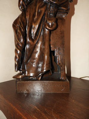 Eugène Marioton - bronzen beeld " Marquerite " kopen? Bied vanaf 1850!