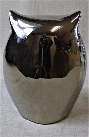 Niet of onleesbaar gesigneerd - 8 Zilverkleurige uilen Hollywood Regency Style kopen? Bied vanaf 10!