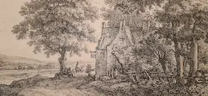 Anthonie Waterloo - Grote lindeboom voor een herberg kopen? Bied vanaf 250!