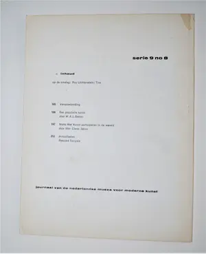 Roy Lichtenstein - Museumjournaal 1964, met afb. TIRE & Dessins sans Bande 1975 kopen? Bied vanaf 50!