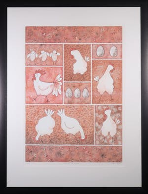 Ans van Dijk - Offset, Check out the Chicken - Ingelijst kopen? Bied vanaf 20!