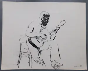 Buy Luis Filcer - gesigneerde houtskool tekening? Bid from 69!