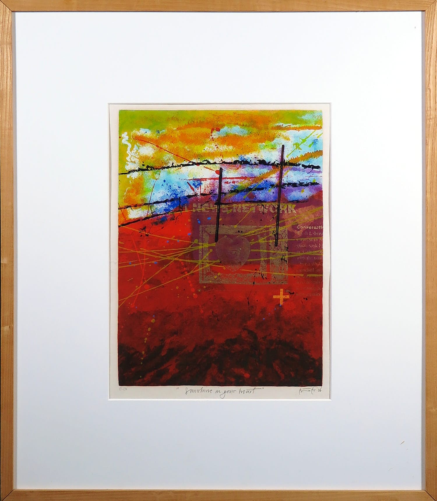 Piotr Konkel - Zeefdruk, Sunshine in your heart - Ingelijst kopen? Bied vanaf 50!