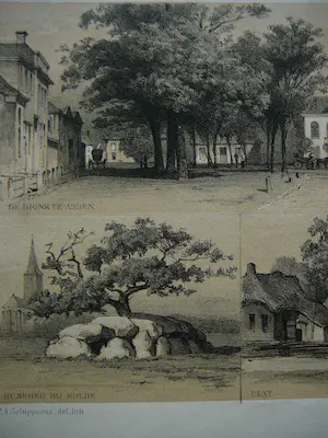 Piet Schipperus - Litho Assen, Eext, Rolde.1880 kopen? Bied vanaf 20!