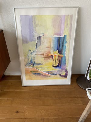 Helen Westgeest - Gemengde techniek op papier, Overpeinzingen - Ingelijst (Groot) kopen? Bied vanaf 75!