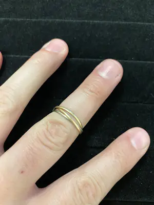 Geelgouden tricolore ring kopen? Bied vanaf 90!