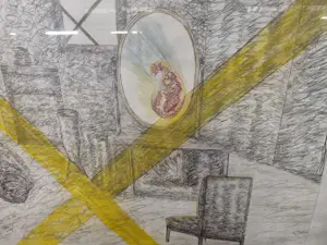 Jacob Zekveld - Excentrisch kruis met interieur. In de spiegel wellicht de komeet van Kidney kopen? Bied vanaf 20!