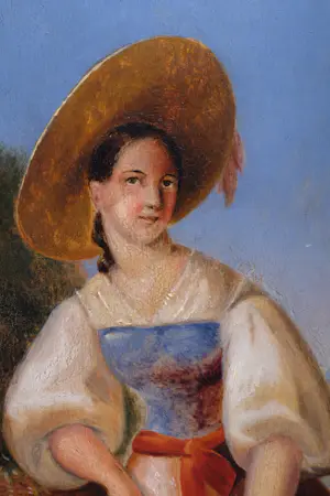Charles Venneman - Portret van een vrouw in landschap. kaufen? Bieten Sie von 225!