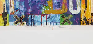 Jos Verwiel - Zeefdruk, Abstracte compositie - Ingelijst (Groot) kopen? Bied vanaf 50!