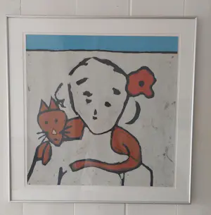 Bart Drost - Meisje met kat kopen? Bied vanaf 55!