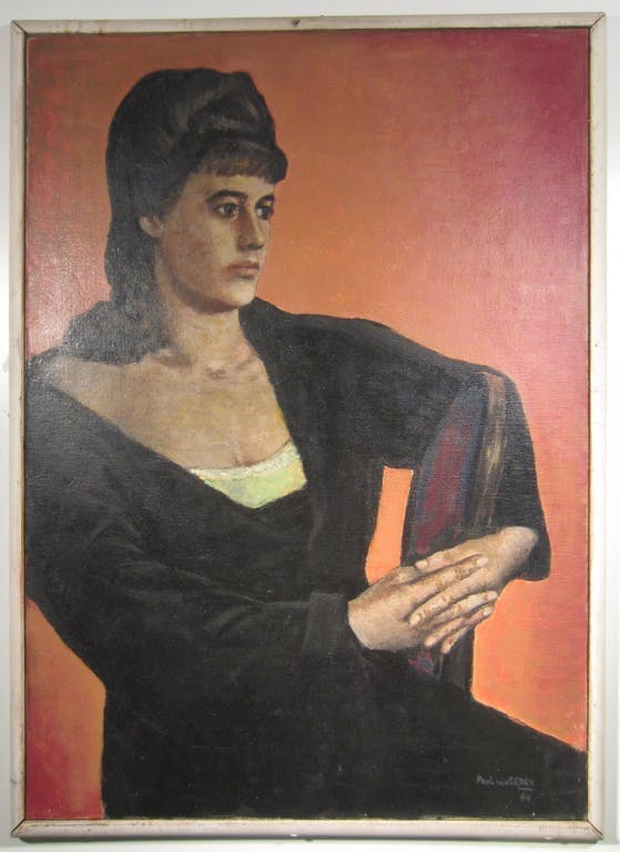 Paul van Eeden - Olieverf Vrouwenportret - 1964 kopen? Bied vanaf 170!