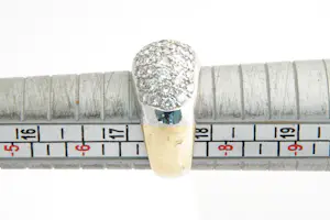 NV(72)- Excl.  18Krt Pavé ring met ca 2.20ct briljant geslepen topdiamant G/VS kopen? Bied vanaf 1490!