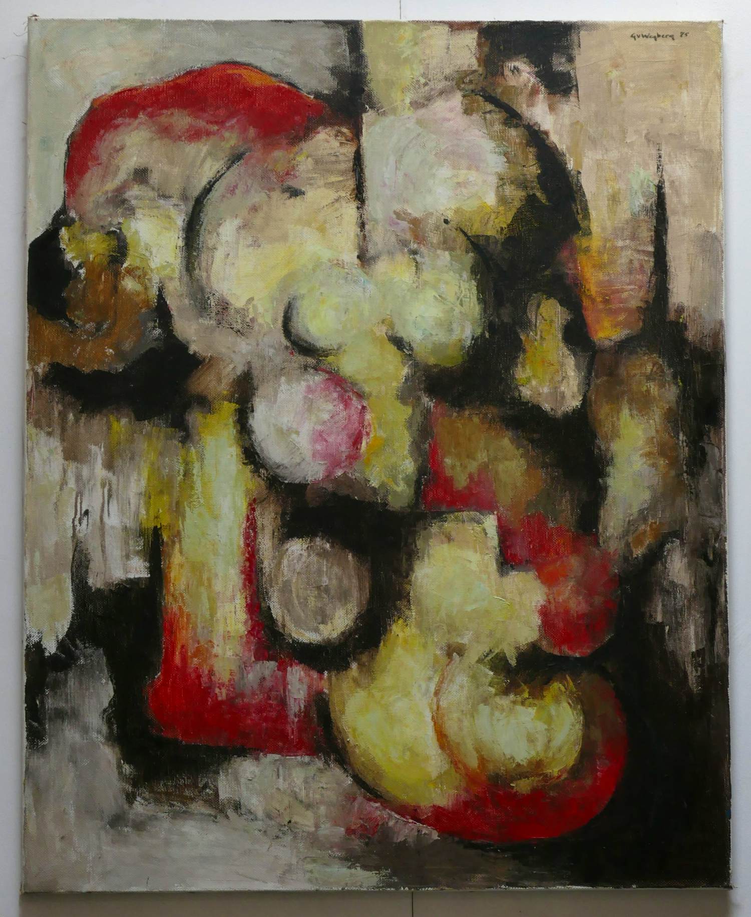 Gard van Wegberg - Abstract. Olieverf 1975 kopen? Bied vanaf 165!