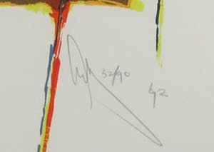 Arty Grimm - Zeefdruk, Zonder titel - Ingelijst kopen? Bied vanaf 50!