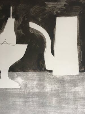 Klaas Gubbels - litho ‘zonder titel - ingelijst - 1989 kopen? Bied vanaf 525!