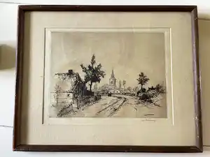 Jan Poortenaar - Dorpsgezicht / Holland verkauft für € 60!