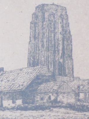 Herman Heuff - St Lievens Monstertoren in Zierikzee - Ets kopen? Bied vanaf 45!