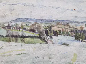 Buy Lau Heidendael - Twee mooie impressionistische Aquarellen "landschappen" 1984 - gesigneerd? Bid from 56!