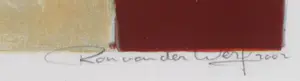 Ron van der Werf - Zeefdruk, Assemble I - Ingelijst kopen? Bied vanaf 35!