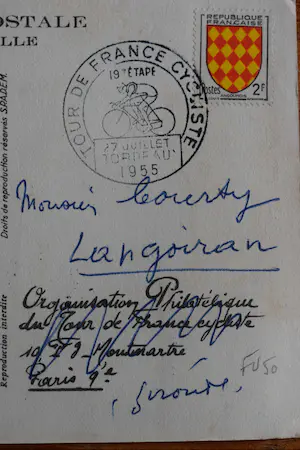 Kees van Dongen - Ansichtkaart - Tour de France cycliste 1955 - 19e Etappe Pau - Bordeaux kopen? Bied vanaf 30!