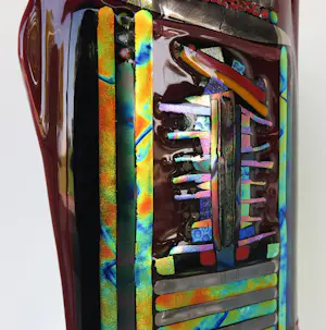 Bert Grotjohann - Glas, Kleurrijk abstract glazen object kopen? Bied vanaf 150!