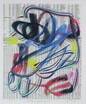 JAS - Zeefdruk, Beursgoeroe - Ingelijst kopen? Bied vanaf 50!