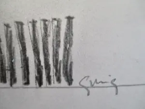 Niet of onleesbaar gesigneerd - 11 tekeningen diverse kunstenaars oa Beutick Mindadze Broos kopen? Bied vanaf 1!