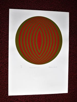 Rob Schotman - Intrigerend jaren 60 PoP Art Litho - Circum-Centrisch - gesigneerd kopen? Bied vanaf 10!