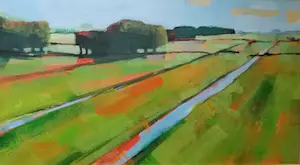 Willem Visser - Polderlandschap [avondlicht] kaufen? Bieten Sie von 75!
