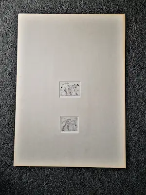 Theo Beerendonk - twee expliciete jaren 60 droge naald Etsen "posities" - gesigneerd kopen? Bied vanaf 53!