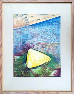 Frank van den Broeck - Pastel op papier (Ingelijst) verkocht voor € 175!
