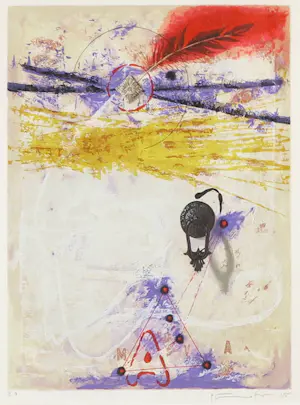 Piotr Konkel - Zeefdruk, Deurklopper - Ingelijst kopen? Bied vanaf 35!